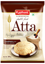 Rajdhani Chakki Fresh Atta Whole Wheat Flour แป้งโฮลวีต แป้งโรตี one stop grocery