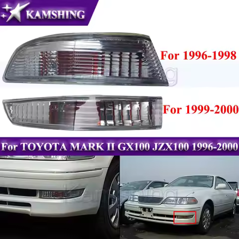 Kamshing 1pair Car Front Bumper Foglight For TOYOTA MARK II GX100 JZX100 1996-2000 Signal LightDrivi