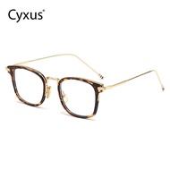 Cyxus New Trendy Design Glasses for Unisex Blue Light Bloking Glasses Alloy Frame Temples Anti-Blue 