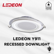 YETPlus LEDEON Recessed Downlight Y911 Glass LED SIRIM 12W 18W 4" 6" Ceiling 6500K Daylight Round La
