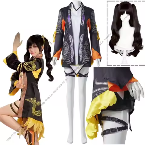 Game Tekken 8 Ling Xiaoyu Cosplay Fantasia Costume Disguise for Adult Women Tops Shorts Outfits Hall