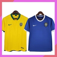 2006 Brazil Home Retro Soccer Jersey 06 Football Ronaldinho  #10