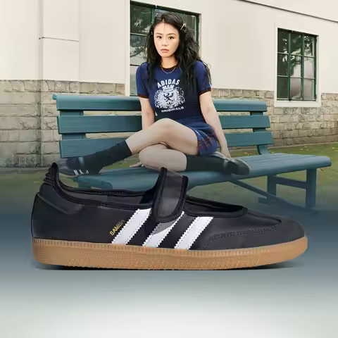 Adidas Sandalwood Men's and Women's Shoes SAMBA JANE Sports and Leisure Shoes JQ6445