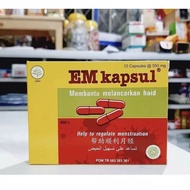 EM CAPSUL Melancarkan Haid(Menstruasi)