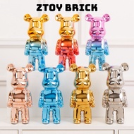 Bearbrick Bear Model Statue 28CM High Quality Electrostatic Ceramic Material DECOR Store, Desk