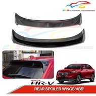 HONDA HR-V HRV 2022-2024 REAR SPOILER WINGS 'ABS' (FULL BLACK / CARBON)