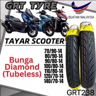 GRT TYRE SCOOTER BUNGA DIAMOND GRT 238 MAXXIS 70/90-14 80/90-14 90/80-14 100/80-14 110/80-14 VARIO