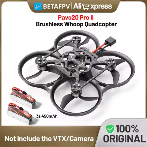 BETAFPV Whoop FPV Drone Pavo20 Pro II O4 PNP Brushless Quadcopter ELRS2.4/SBUS 1104 7200KV Motors Wi
