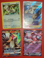 S30 炎帝 Entei GX Alternate Art Promo $130 / 超夢夢 Team Rocket's Mewtwo Double Rare $130 / 圖畫犬 Smeargle 