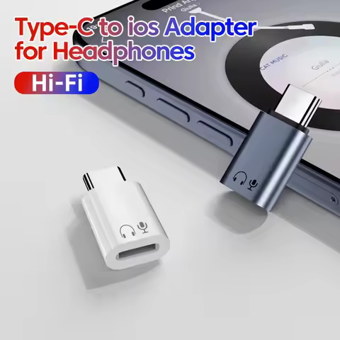 Type C To Lightning Earphone Adapter USB C Male To IOS Female Audio Converter For Iphone 15 16 Samsu