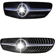 Diamond Grille Stickers/Decals for Mercedes Benz C Class A Class CLA GLC300 S550 (Silver, GLC 300 Co