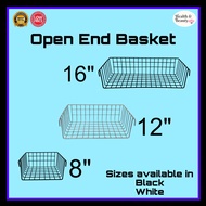 Open End Wire Mesh Basket Storage Hanging Screen Basket Display Rack Organizer