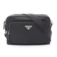 【二手】Prada PRADA 單肩包 TESSUTO+SAFFIAN 2VH1902DMHF0002 黑色尼龍單肩包 女士 全新