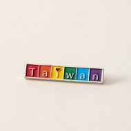 Taipei Ximen [PAR.T] Six-Color Love Table Badge (Silver) Rainbow Small Things Bag Pin Decoration Mal