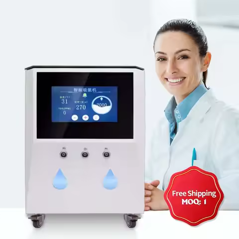 Medical 3000ml Hydrogen Water Generator Hydrogen Inhalation Machine H2 O2 HHO Double Outlet Hydrogen