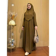 ABAYA SET BERGO LATEST EID ABAYA/ GAMIS HIJAB SET