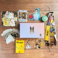 BTS Butter Army Gift Box Bangton Boys Support Set Postcard Tape Lanyard Keychain Sticker Lomo Card Kpop Merchandise Collection
