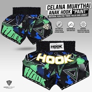 CELANA MUAY THAI ANAK HOOK FIGHT GEAR CTK002, MUAY THAI SHORTS KIDS, CELANA MUAYTHAI ANAK