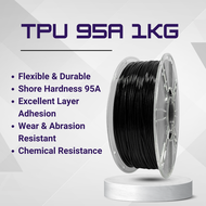 1KG 95A  TPU Flexible 1.75mm 3D Printer Filament TPU Filament for High Speed 3D Printer