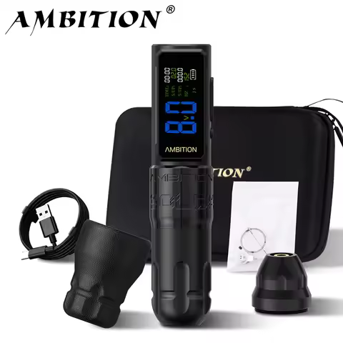 Ambition Soldier270S Wireless Tattoo Machine Stroke 4.5+5.0mm Battery 1-12V Professional Brushless M