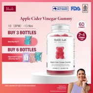 【Official】Unichi Apple Cider Vinegar Teddi Lab Gummy (60 Gummies) Apple Cider with Mother，Weight Con