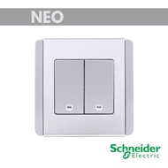 Schneider NEO 10A x 250V 2G Vertical Dolly Switch E3032V1_EBGS_G2/E3032V2_EBGS_G2