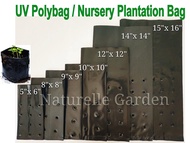 1pc Polybag Plantation UV Polibeg Hitam Nursery untuk Tanah Tanaman Soil Kebun Benih Sayur Pokok Bunga Flower Plant