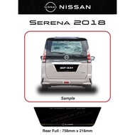 Nissan Serena 2018 Acrylic Kereta Plate Nombor Papan Belakang Penuh Logo Produk Baru