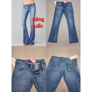(Q4477) Low-waisted flared jeans - Clearance