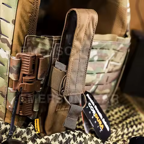 Emersongear MOLLE Hunting Quick Tactical Single SMG Magazine Mag Pouch Emerson Holder Bag Carrier Fo