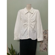 Newtag white women's office shirt size L slight error a84