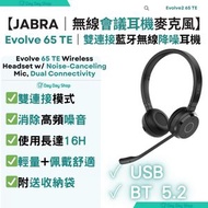 Jabra - 【附送收納袋】Evolve 65 TE 雙連接無線耳機｜無線商用頭戴式立體聲耳機｜商務辦工無線會議耳機｜附USB-藍牙適配器