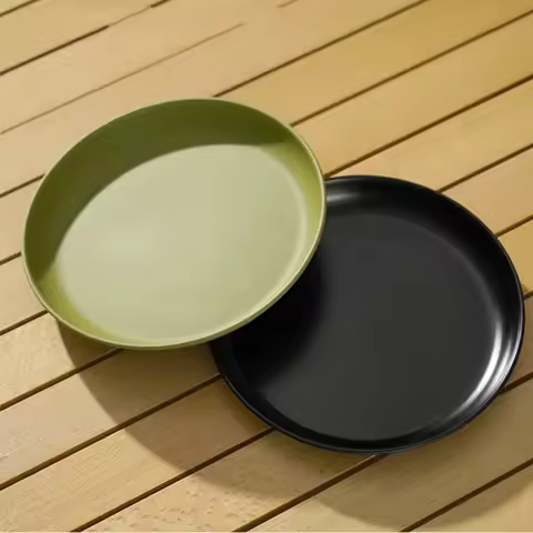 Non-Stick Camping Food Pan Tableware Outdoor Cookware Cooking Plate Picnic Dish Bushcraft Picnic Hik