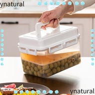 YNATURAL Pickle Fermentation Container, with Press Plate 4/5L Pickle Jar, Portable for Gherkin Sauer