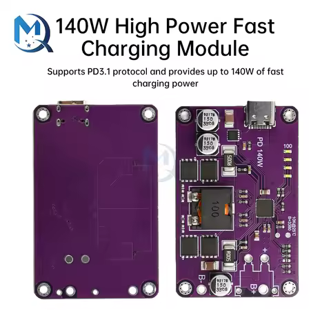 PD3.1 140W High Power Fast Charger Module 3S 4S 5S 6S Type C Interface Li-ion Battery Charger/Discha