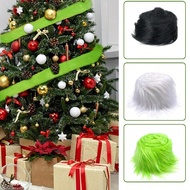 1pc 9*150cm Black/Dark Grey/White/Fluorescent Green DIY Handmade Fur Trim, Fluffy Shaggy Ribbon Fuzz