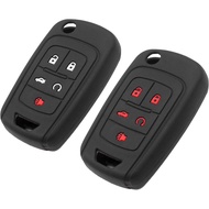 Silicone Key Fob Cover Fit for Chevrolet Chevy Equinox Camaro Cruze Malibu Sonic Volt Spark Buick En