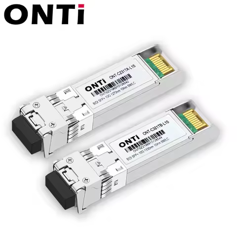 ONTi 10G BIDI SM LC WDM SFP+ Module 1270/1330nm Single Mode 10-80KM Fiber Optic module Compatible wi