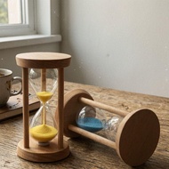 Hourglass Timer Small Hourglass Time Hourglass Hourglass Ornaments Macaron Log Hourglass Shock-resis