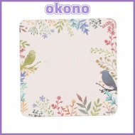 OKONO 100Pcs White Square Earring Display Cards, 5*5cm White background Handmade Jewelry Packaging C