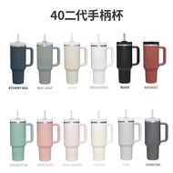 New Second Generation 40oz Handle Cup 304 Stainless Steel Straw Insulation Cold Storage Car Beer Ice