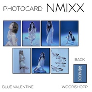 NMIXX BLUE VALENTINE PHOTOCARD 2 SIDES 7 PCS KPOP CARDS UNOFFICIAL HAEWON JIWOO KYUJIN LILY SULLYOON