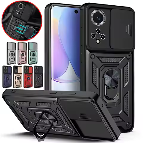 For Huawei Nova 9 Case Shockproof Armor Slide Camera Protect Cases For Huawei Nova9 Nova 9 SE Magnet