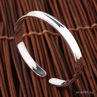 Concave Bracelet999.9Men and Women Bracelet Noble Concubine Pure Silver Open Engraved Silver Bracele
