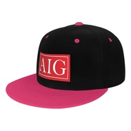 AIG Logo (3) Hip-Hop Baseball Cap Printed Cap Sun Hat Hat Board Hat Hip-Hop Hip-Hop Hat Flat Brim Ha