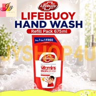 (JYSHOP4U) 🧴 Lifebuoy Handwash Refill 675ml | Total 10 / Mild Care / Nature / Cool Fresh / Lemon | 洁