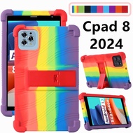 for Cpad 8 2024 Tablets 8.0 Inch Tablet Case Super Shockproof Soft Silicone Protective Case Stand Co