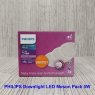 Philips Downlight LED Pack Meson 59447 5W D090 Round Ceiling
