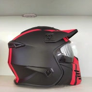 Jpx 726r Mx 04 Helmet Black Red Doff