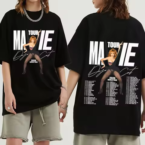 Doja Cat Ma Vie World Tour 2026 T-shirt Man Woman Harajuku O-neck Casual Shirt Gift